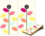 Cornhole Game Board Vinyl Skin Wrap Kit - Premium Laminated - Plain Leaves fits 24x48 game boards (GAMEBOARDS NOT INCLUDED)