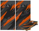 Cornhole Game Board Vinyl Skin Wrap Kit - Premium Laminated - Jagged Camo Burnt Orange fits 24x48 game boards (GAMEBOARDS NOT INCLUDED)