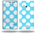 Kearas Polka Dots White And Blue - Decal Style Skin (fits Nokia Lumia 928)
