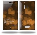 Bokeh Hearts Orange - Decal Style Skin (fits Nokia Lumia 928)