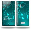 Bokeh Music Neon Teal - Decal Style Skin (fits Nokia Lumia 928)