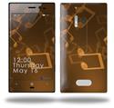 Bokeh Music Orange - Decal Style Skin (fits Nokia Lumia 928)