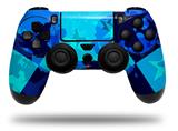 WraptorSkinz Skin compatible with Sony PS4 Dualshock Controller PlayStation 4 Original Slim and Pro Blue Star Checkers (CONTROLLER NOT INCLUDED)