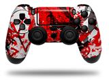 WraptorSkinz Skin compatible with Sony PS4 Dualshock Controller PlayStation 4 Original Slim and Pro Red Graffiti (CONTROLLER NOT INCLUDED)