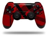 WraptorSkinz Skin compatible with Sony PS4 Dualshock Controller PlayStation 4 Original Slim and Pro Red Plaid (CONTROLLER NOT INCLUDED)