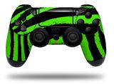 WraptorSkinz Skin compatible with Sony PS4 Dualshock Controller PlayStation 4 Original Slim and Pro Zebra Green (CONTROLLER NOT INCLUDED)