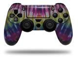 WraptorSkinz Skin compatible with Sony PS4 Dualshock Controller PlayStation 4 Original Slim and Pro Tie Dye Pink and Yellow Stripes (CONTROLLER NOT INCLUDED)