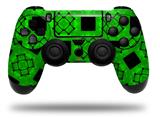 WraptorSkinz Skin compatible with Sony PS4 Dualshock Controller PlayStation 4 Original Slim and Pro Criss Cross Green (CONTROLLER NOT INCLUDED)