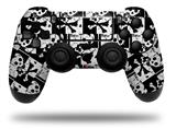 WraptorSkinz Skin compatible with Sony PS4 Dualshock Controller PlayStation 4 Original Slim and Pro Skull Checker (CONTROLLER NOT INCLUDED)