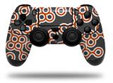 WraptorSkinz Skin compatible with Sony PS4 Dualshock Controller PlayStation 4 Original Slim and Pro Locknodes 02 Burnt Orange (CONTROLLER NOT INCLUDED)