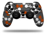 WraptorSkinz Skin compatible with Sony PS4 Dualshock Controller PlayStation 4 Original Slim and Pro Locknodes 04 Burnt Orange (CONTROLLER NOT INCLUDED)