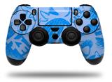 WraptorSkinz Skin compatible with Sony PS4 Dualshock Controller PlayStation 4 Original Slim and Pro Skull Sketches Blue (CONTROLLER NOT INCLUDED)
