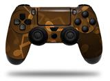 WraptorSkinz Skin compatible with Sony PS4 Dualshock Controller PlayStation 4 Original Slim and Pro Bokeh Music Orange (CONTROLLER NOT INCLUDED)