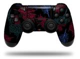 WraptorSkinz Skin compatible with Sony PS4 Dualshock Controller PlayStation 4 Original Slim and Pro Floating Coral Black (CONTROLLER NOT INCLUDED)