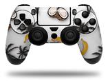 WraptorSkinz Skin compatible with Sony PS4 Dualshock Controller PlayStation 4 Original Slim and Pro Coconuts Palm Trees and Bananas White (CONTROLLER NOT INCLUDED)