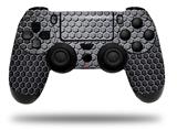 WraptorSkinz Skin compatible with Sony PS4 Dualshock Controller PlayStation 4 Original Slim and Pro Mesh Metal Hex (CONTROLLER NOT INCLUDED)