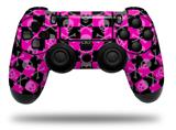 WraptorSkinz Skin compatible with Sony PS4 Dualshock Controller PlayStation 4 Original Slim and Pro Skull and Crossbones Checkerboard (CONTROLLER NOT INCLUDED)