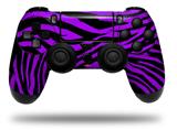 WraptorSkinz Skin compatible with Sony PS4 Dualshock Controller PlayStation 4 Original Slim and Pro Purple Zebra (CONTROLLER NOT INCLUDED)