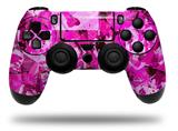 WraptorSkinz Skin compatible with Sony PS4 Dualshock Controller PlayStation 4 Original Slim and Pro Pink Plaid Graffiti (CONTROLLER NOT INCLUDED)