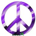 Paint Blend Purple - Peace Sign Car Window Decal 6 x 6 inches