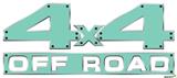 Solids Collection Seafoam Green - 4x4 Decal Bolted 13x5.5 (2 Decal Set)