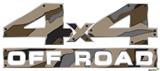 Camouflage Brown - 4x4 Decal Bolted 13x5.5 (2 Decal Set)