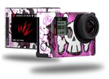 Cartoon Skull Pink - Decal Style Skin fits GoPro Hero 4 Silver Camera (GOPRO SOLD SEPARATELY)
