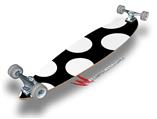 Kearas Polka Dots White On Black - Decal Style Vinyl Wrap Skin fits Longboard Skateboards up to 10"x42" (LONGBOARD NOT INCLUDED)