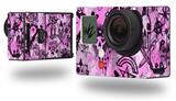 Scene Kid Sketches Pink - Decal Style Skin fits GoPro Hero 3+ Camera (GOPRO NOT INCLUDED)