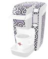 Decal Style Vinyl Skin compatible with Keurig K10 / K15 Mini Plus Coffee Makers Locknodes 03 Lavender (KEURIG NOT INCLUDED)