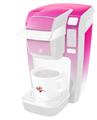 Decal Style Vinyl Skin compatible with Keurig K10 / K15 Mini Plus Coffee Makers Smooth Fades White Hot Pink (KEURIG NOT INCLUDED)