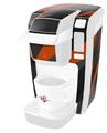 Decal Style Vinyl Skin compatible with Keurig K10 / K15 Mini Plus Coffee Makers Jagged Camo Burnt Orange (KEURIG NOT INCLUDED)