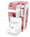 Decal Style Vinyl Skin compatible with Keurig K10 / K15 Mini Plus Coffee Makers Strawberries on Pink (KEURIG NOT INCLUDED)