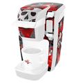 Decal Style Vinyl Skin compatible with Keurig K10 / K15 Mini Plus Coffee Makers Emo Skull Bones (KEURIG NOT INCLUDED)