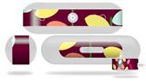 Decal Style Wrap Skin fits Beats Pill Plus Plain Leaves On Burgundy (BEATS PILL NOT INCLUDED)