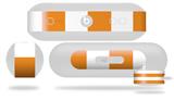 Decal Style Wrap Skin fits Beats Pill Plus Psycho Stripes Orange and White (BEATS PILL NOT INCLUDED)
