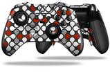 Locknodes 05 Red Dark - Decal Style Skin fits Microsoft XBOX One ELITE Wireless Controller