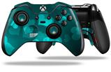 Bokeh Hearts Neon Teal - Decal Style Skin fits Microsoft XBOX One ELITE Wireless Controller