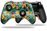 Beach Flowers 02 Seafoam Green - Decal Style Skin fits Microsoft XBOX One ELITE Wireless Controller