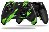 Jagged Camo Neon Green - Decal Style Skin fits Microsoft XBOX One ELITE Wireless Controller