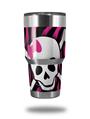 Skin Decal Wrap for Yeti Tumbler Rambler 30 oz Pink Zebra Skull (TUMBLER NOT INCLUDED)