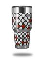 Skin Decal Wrap for Yeti Tumbler Rambler 30 oz Locknodes 05 Red Dark (TUMBLER NOT INCLUDED)