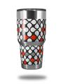 Skin Decal Wrap for Yeti Tumbler Rambler 30 oz Locknodes 05 Red (TUMBLER NOT INCLUDED)