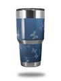 Skin Decal Wrap for Yeti Tumbler Rambler 30 oz Bokeh Butterflies Blue (TUMBLER NOT INCLUDED)