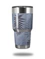 Skin Decal Wrap for Yeti Tumbler Rambler 30 oz Palms 01 Purple On Purple (TUMBLER NOT INCLUDED)