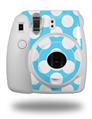 WraptorSkinz Skin Decal Wrap compatible with Fujifilm Mini 8 Camera Kearas Polka Dots White And Blue (CAMERA NOT INCLUDED)