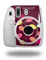 WraptorSkinz Skin Decal Wrap compatible with Fujifilm Mini 8 Camera Plain Leaves On Burgundy (CAMERA NOT INCLUDED)