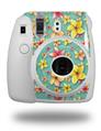 WraptorSkinz Skin Decal Wrap compatible with Fujifilm Mini 8 Camera Beach Flowers Seafoam Green (CAMERA NOT INCLUDED)