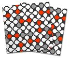 WraptorSkinz Vinyl Craft Cutter Designer 12x12 Sheets Locknodes 05 Red - 2 Pack