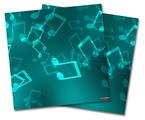 WraptorSkinz Vinyl Craft Cutter Designer 12x12 Sheets Bokeh Music Neon Teal - 2 Pack